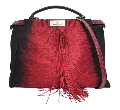 Fendi Fringe Peekaboo/Canvas, front view